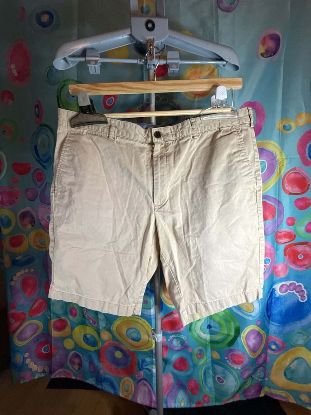 Jos. A. Bank 1905 Tailored Fit Khaki Cotton Chino Shorts size 38
